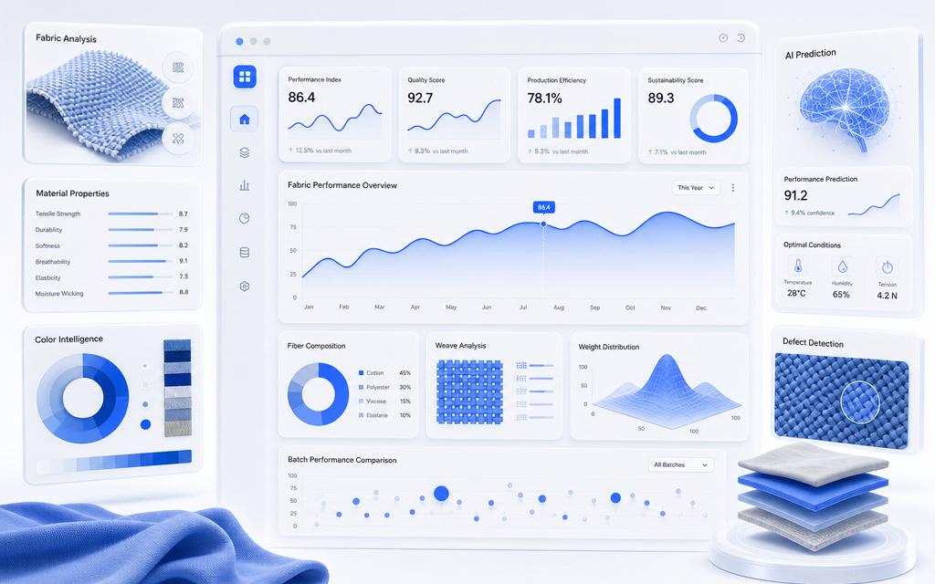 Analytics and material intelligence dashboard
